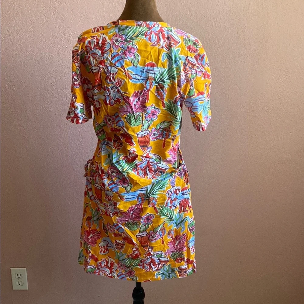 ZARA Vibrant Floral Print Dress - Picture 5 of 9